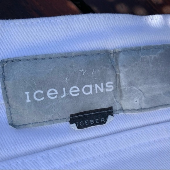 Iceberg White Wide Leg Jeans - Picture 6 of 7